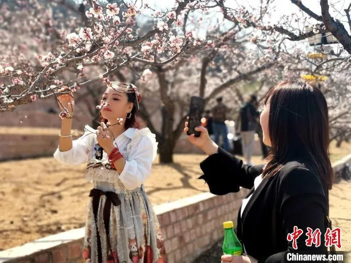 拍照留念。　赵桂华 摄