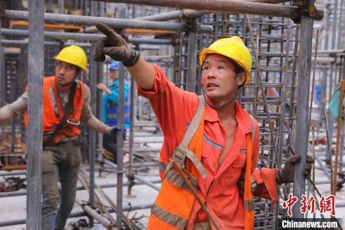 广州设计之都项目建设工地。中建三局供图 中建三局供图 摄