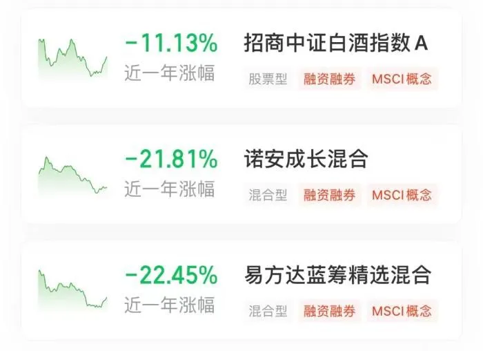 热门基金。来源：同花顺