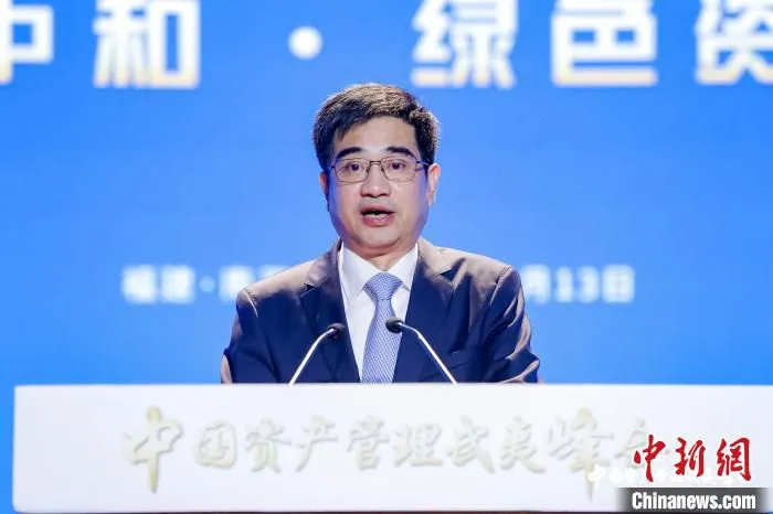 福建南平市书记林文斌致辞。　张丽君 摄