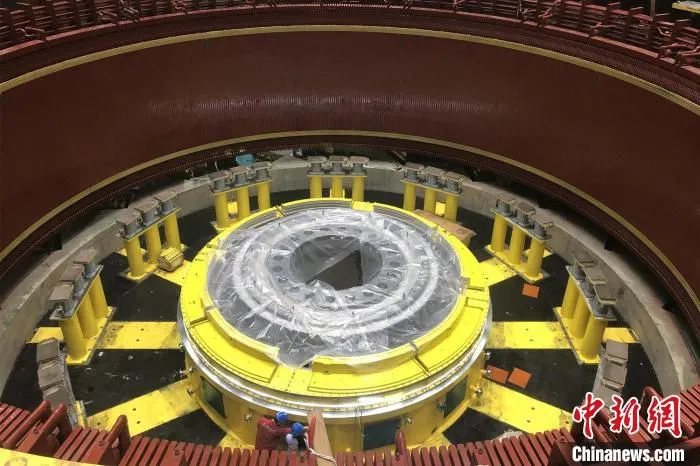 白鹤滩水电站13号机组转子 苏树昕 摄