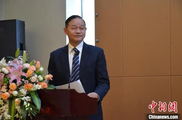 宁波市贸促会会长徐光宪发言。　周丽萍 摄