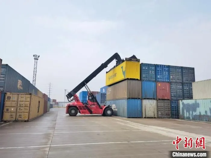浙江义乌铁路口岸。　龚英来 摄
