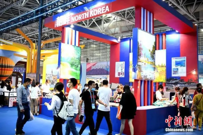 图为朝鲜展馆。 中新社记者 王东明 摄