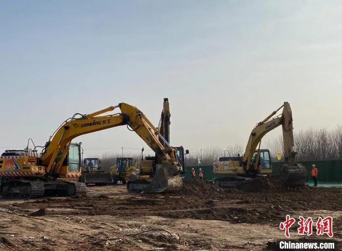 12月22日，厂通路北京、河北段同步开工建设。　北京市交通委供图