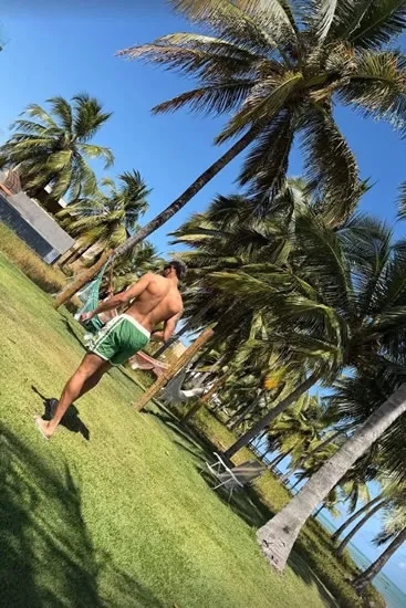 NEW START Newcastle star Joelinton gets over Brazil heartache with stunning bikini-clad wife Thays on holiday