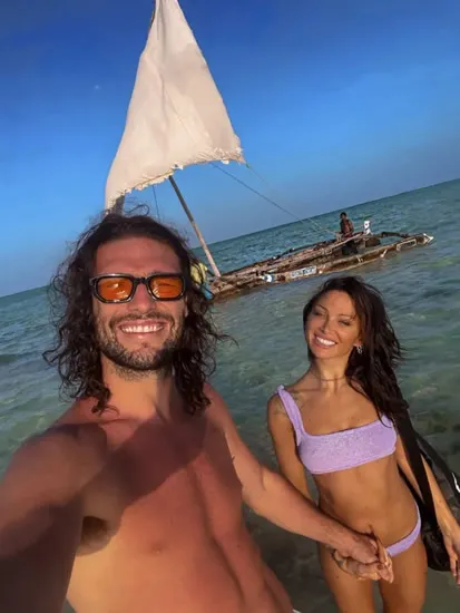 'WE ARE SO LUCKY' Andy Carroll soaks up sun on luxury Zanzibar holiday with girlfriend Lou Teasdale &amp; shares sweet ‘I love you’ message
