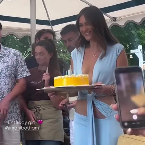 WOWZAT England cricket legend’s granddaughter stuns as she goes braless in daring dress on her birthday