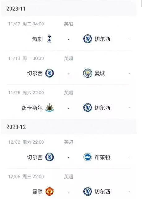 切尔西连战强敌直冲降级区?