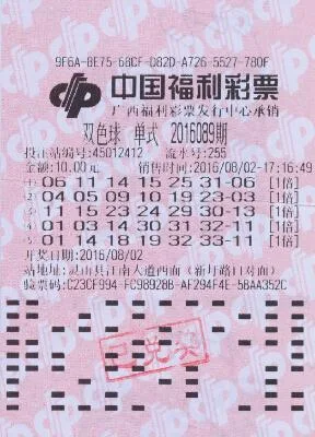 中奖彩票