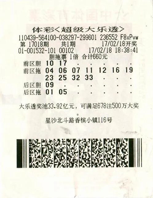 众人合买中大乐透1033万 店主未买很后悔(图)