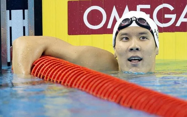 美国游泳赛1500自朴泰桓第三冠 比孙杨慢2秒23