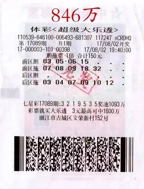 游客丽江游玩中846万头奖 美景刺激选号灵感