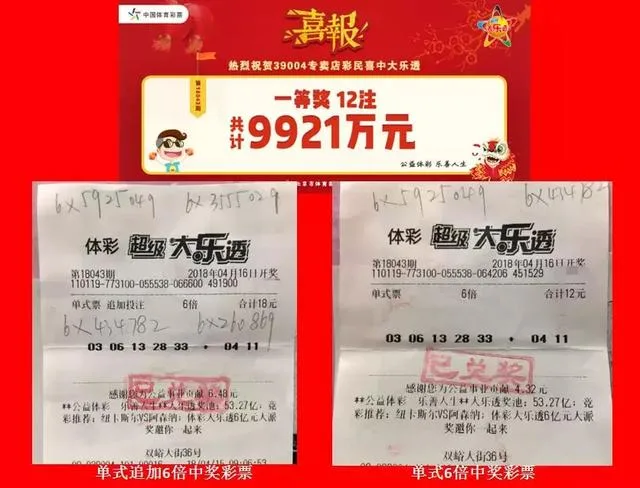 中奖彩票