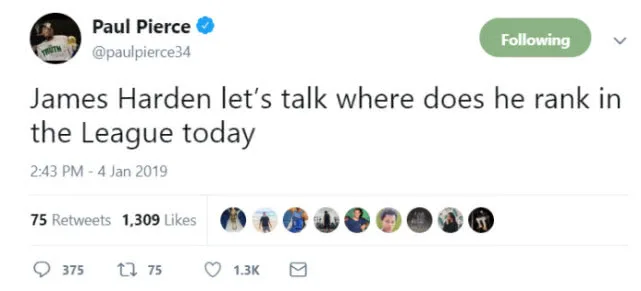 社交圈:安东尼晒图詹皇点赞 哈登在NBA排第几?