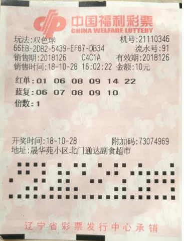 盘锦彩民10元中双色球94万大奖 中奖彩票曝光