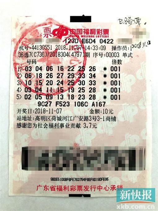 中奖彩票