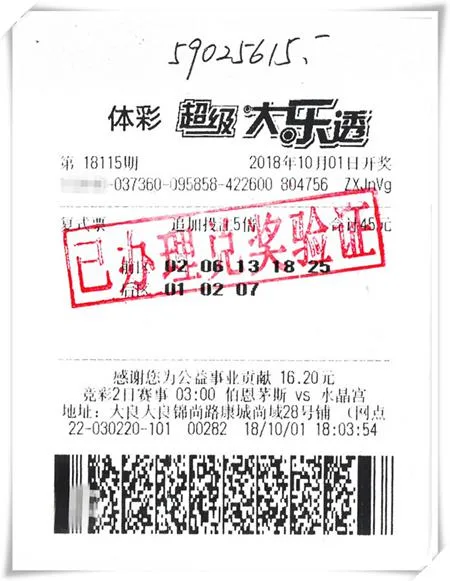 国庆佛山爆2注大乐透头奖 674万元得主仍未现身