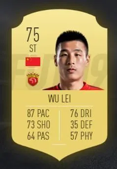 中国球员中唯一的金卡