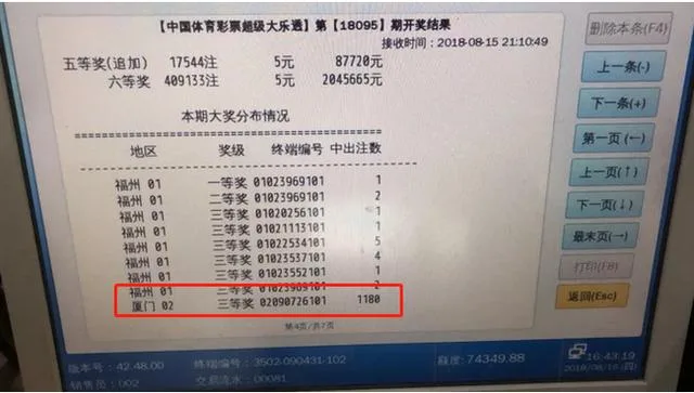 一号之差憾失59亿巨奖!厦门彩民1180注倍投险创奇迹
