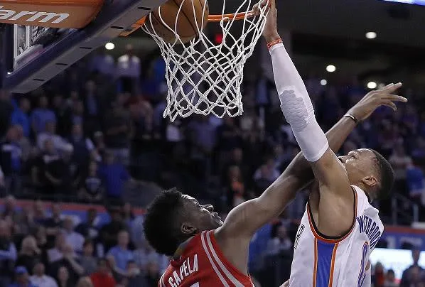 NBA上季扣篮率创23年纪录 火箭仅排中流韦少到来能改变吗？