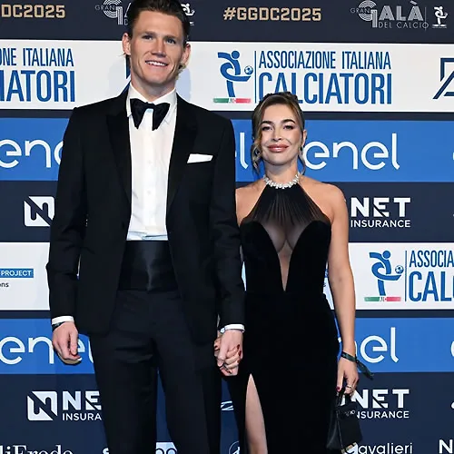 Scott McTominay's stunning WAG dubbed 'Queen of Italy' wows in see-through dress