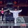 北体校花付佳美与道长同打太极拳 劈一字马秀长腿翘臀