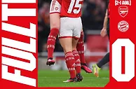 阿森纳女足2-0拜仁女足，总比分2-1晋级女足欧冠半决赛