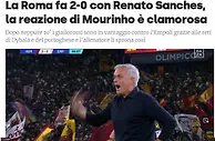 7球原因找到了？罗体：2-0时，穆帅场边激励球员别停