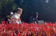梅西小法带家人去巴黎迪士尼乐园玩，穿连帽卫衣还是被不少人拍到
