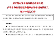 德创环保：常务副总经理和董事会秘书拟增持股份