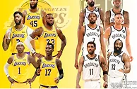 篮球资讯：谁才是最强王者？美媒全方位对比湖人篮网，4-0，差距一目了然