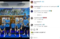 复刻美洲杯夺冠后合影！梅西端坐正中，左右各3名“护法”
