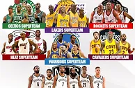 篮球资讯：抱团成瘾！美媒列NBA历史10大超级团队，湖人和詹皇全面霸榜