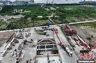 上海轨道交通崇明线长兴岛108标大小盾构转换段主体结构顺利封顶