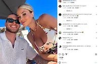????卡里乌斯女友晒两人甜蜜合影，孕肚已十分明显~