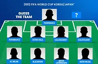 老球迷进????这是2002世界杯哪支球队？你能说出几个名字？