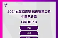 2024年U-20女足亚洲杯预选赛：中国与缅甸、尼泊尔、中国台北同组