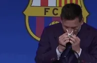足球资讯：泪目！梅西刚抵发布会就泣不成声：离开巴萨太困难！希望未来能回归