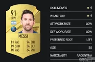 足球报：梅西的FIFA23能力值91，并列世界第一！C罗高达90惹争议！