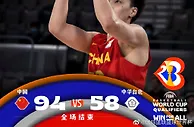 世预赛中国男篮大胜中国台北 提前晋级下一阶段