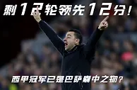 拿下国家德比&剩12轮领先12分，西甲冠军已是巴萨囊中之物？????