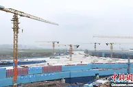 重庆江北国际机场T3B航站楼混凝土主体结构封顶