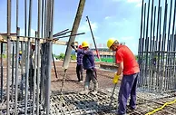 滁宁城际铁路二期工程最大车站站厅层完成浇筑