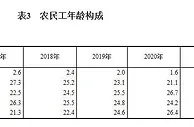 国家统计局：40岁及以下农民工占比下降