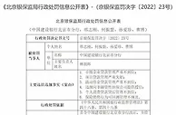 建设银行北京分行被罚410万 涉项目贷款管理严重失职等