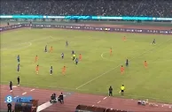 斯坦丘后场精准长传，韦世豪突破后巧妙一扣打门被扑