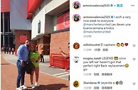 重返老特拉福德，瓦伦西亚晒与球迷合照：祝大家度过愉快一周