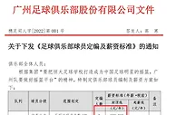 足球资讯：广州队抢先限薪：一线队税前年薪不超60万！国脚要全被甩卖？