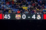 经典比分牌！皇马在诺坎普4-0大胜巴萨
